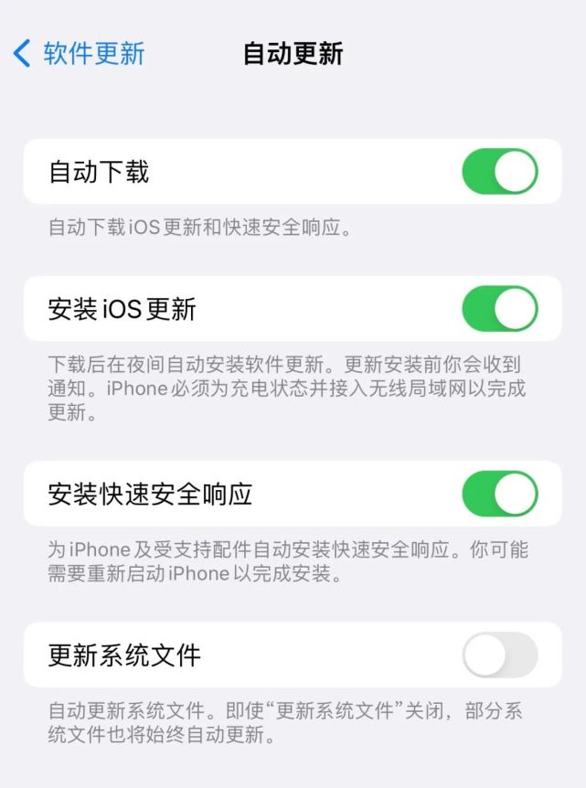 咸安苹果手机维修分享苹果快速安全响应更新有必要安装吗 